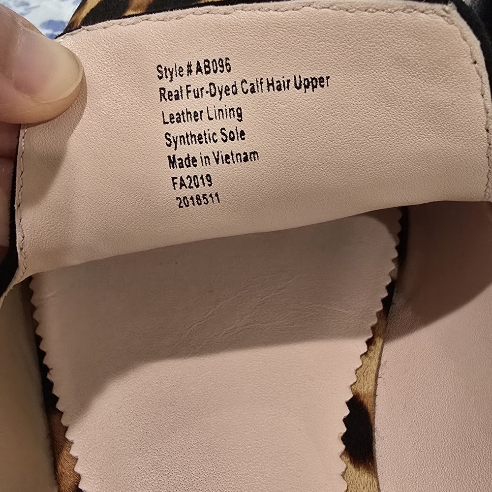 RARE J. Crew Leopard Print Mules calf hair - HTF size 11 - Picture 3 of 11